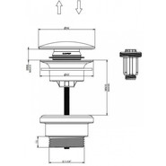 Донный клапан Grocenberg GB106BR, бронза - фото 3