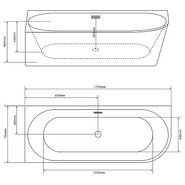 Ванна акриловая Loranto 170х75 см CS-06L-170 L - фото 4