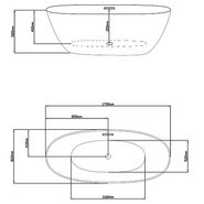 Ванна отдельностоящая Loranto 170х82 см CS-14-170 - фото 4