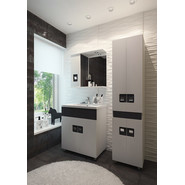 Пенал напольный EvaGold Braunsy 45 см EG030099, белый шагрень - фото 4