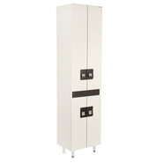 Пенал напольный EvaGold Braunsy 45 см EG030099, белый шагрень - фото 2