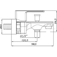Набор смесителей 3 в 1 для ванны Azario Cadeo AZ-15940501+AZ-15944501+AZ-15782010 - фото 6