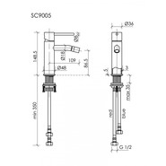 Смеситель для биде Sancos Etna SC9005MB, чёрный матовый - фото 3