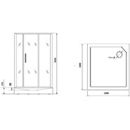 Душевое кабина Grossman 100x100 см GR170QR, хром/матовое - фото 4