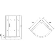 Душевая кабина Grossman 100x100 см GR170, хром/матовое - фото 4
