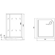 Душевое кабина Grossman 100x100 см GR171QL, хром/матовое - фото 4
