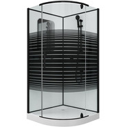 Душевое кабина Grossman 100x100 см GR270, чёрный/узор - фото 