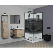 Душевое кабина Grossman Classic 90x90 см GR271QL, чёрный/узор - фото 6