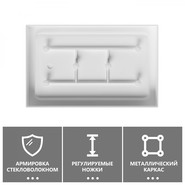 Поддон акриловый Abber 130x80 см AD3C138 - фото 4