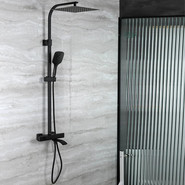 Душевая стойка с термостатом Gappo G2407-60, черный - фото 2