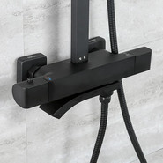 Душевая стойка с термостатом Gappo G2407-60, черный - фото 3