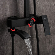 Душевая стойка Gappo G2407-6, черный - фото 3