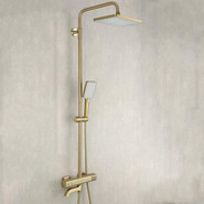 Душевая стойка с термостатом Gappo G2491-3, золото, Цвет производителя: золото - фото 3