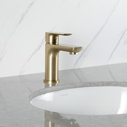 Смеситель для раковины Gappo G48-3 G1048-3, золото сатин, Цвет производителя: золото сатин - фото 6