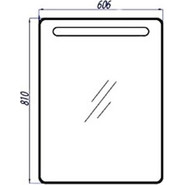 Зеркало-шкаф Акватон Америна 60 см L 1A135302AM01L - фото 2
