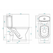 Унитаз-компакт Santek Алькор 1.WH30.2.196 с крышкой полипропилен - фото 4