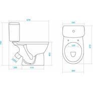 Унитаз-компакт Santek Бореаль 1.WH30.2.146 с крышкой микролифт - фото 3