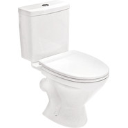 Унитаз-компакт Santek Лига 1.WH30.2.141 с крышкой дюропласт КОСОЙ ВЫПУСК - фото 