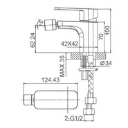 Смеситель для биде Wonzon & Woghand Arnie WW-695001-MB, чёрный - фото 2
