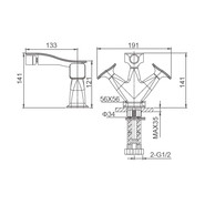 Смеситель для биде Wonzon & Woghand Shakespeare WW-655001-CR - фото 2