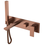 Смеситель для ванны Boheme Qubic 474-2-BRB (со скрытой частью) брашированная бронза - фото 