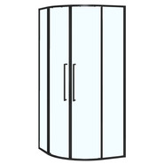 Душевое ограждение Azario SHANGHAI 100x100 см AZ-S43-100-MB-CL, чёрный матовый/прозрачное - фото 2