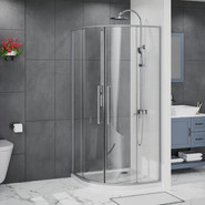 Душевое ограждение Azario SHANGHAI 100x100 см AZ-S43-100-MGR-CL, графит матовый/прозрачное - фото 