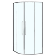 Душевое ограждение Azario SHANGHAI 90x90 см AZ-S43-90-MGR-CL, графит матовый/прозрачное - фото 2