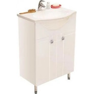 Тумба напольная с раковиной Акватон ФИДЖИ 60 см 1A1796K0FG010, белый - фото 