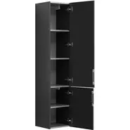 Пенал подвесной Aquanet Алвита 35 см 00240197, серый антрацит - фото 6