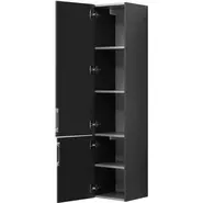 Пенал подвесной Aquanet Алвита 35 см 00249618 L, серый антрацит - фото 6