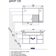 Зеркало шкаф Акватон Диор 100 см 1A167902DR01R - фото 2