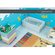 Ванна стальная сидячая BLB Europa 105х70 см - фото 2