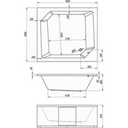Ванна акриловая Kolpa-San Samson 180x160 см - фото 2
