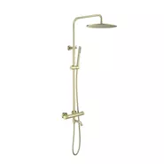 Душевая стойка для ванны с термостатом Timo Saona SX-2380/17, золото матовое - фото 