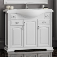 Тумба напольная с раковиной Opadiris Риспекто 100 см, белый матовый - фото 