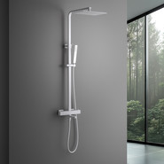 Душевая стойка с термостатом Timo Tetra-Thermo SX-0169/16, белый матовый - фото 2