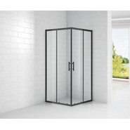 Душевое ограждение Cezares 90х90 см ECO-O-A-2-90-C-NERO, черный/прозрачное - фото 2