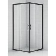 Душевое ограждение Cezares 90х90 см ECO-O-A-2-90-C-NERO, черный/прозрачное - фото 