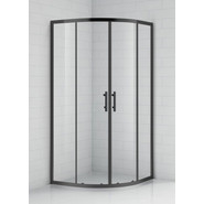Душевое ограждение Cezares 90х90 см ECO-O-R-2-90-C-NERO, черный/прозрачное - фото 