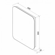 Зеркало Loranto Дина 70 см CS00098008 - фото 5