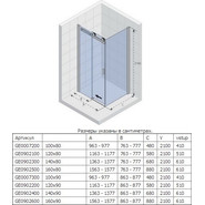 Душевое ограждение Riho Baltic B 203 160х90 см L/R, хром/прозрачное - фото 2