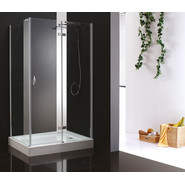 Душевое ограждение Cezares 90х80 см BERGAMO-W-AH-1-90/80-C-Cr-R, хром/прозрачное - фото 2