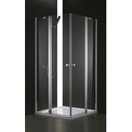 Душевое ограждение Cezares 100х90 см ELENA-W-AH-2-100/90-P-Cr-L, хром/матовое - фото 