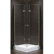 Душевое ограждение Cezares 80х80 см ELENA-W-AS-2-80-C-Cr, хром/прозрачное - фото 