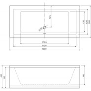 Ванна акриловая Cezares Plane 190x80 см PLANE-190-80-49, Размер - мм: 1900х800 - фото 3