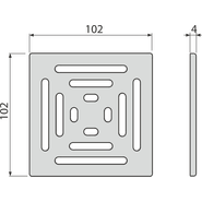 Решетка AlcaPlast MPV012 для трапа - фото 2