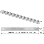 Решетка AlcaPlast PURE-550L для трапа - фото 2