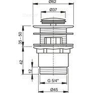 Донный клапан AlcaPlast A39 - фото 2