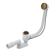 Сифон для ванны AlcaPlast A55 ANTIC металл - фото 